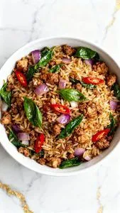 Thai Spicy Basil Fried Rice