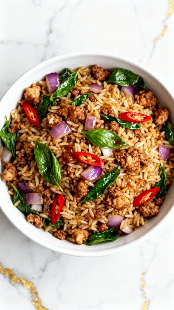 Thai Spicy Basil Fried Rice