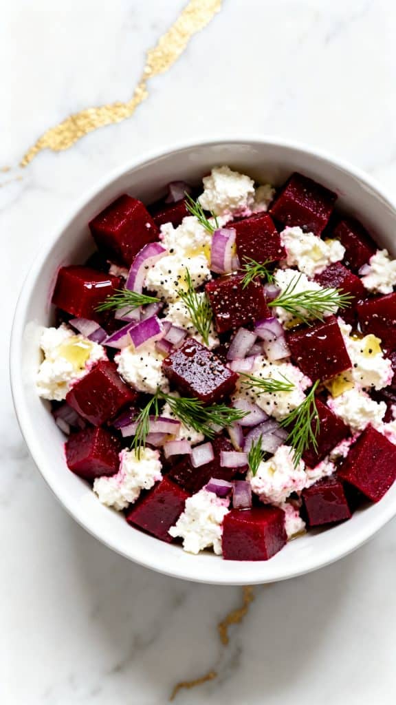 Beet & Cottage Cheese Salad