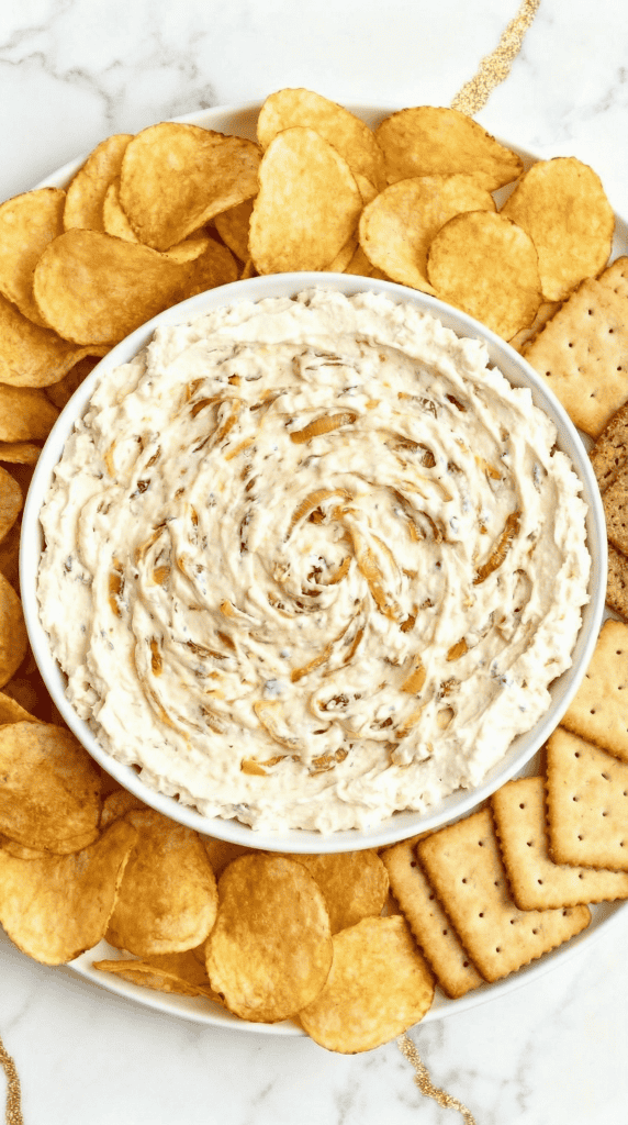 Caramelized Onion Cottage Cheese Dip