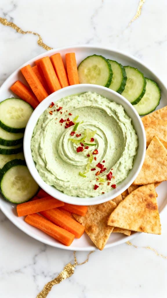 Tangy Avocado Cottage Cheese Dip