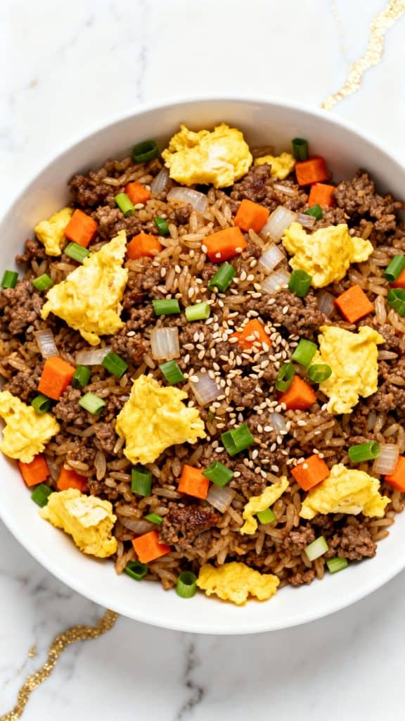 Bulgogi Ground Beef Fried Rice