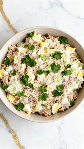 Tuna Egg Cottage Cheese Salad