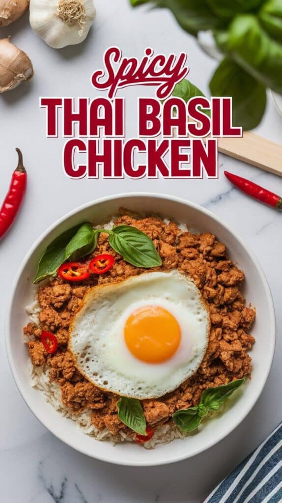 spicy Thai basil chicken 3