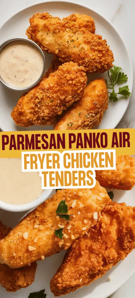 Parmesan Panko Air Fryer Chicken Tenders