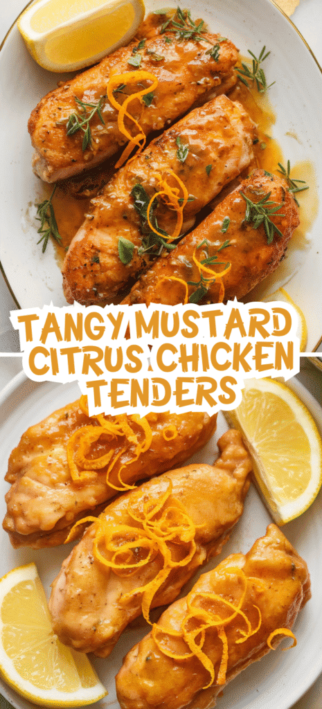 Tangy Mustard Citrus Chicken Tenders