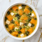 Chunky Pumpkin Miso Soup with Tofu