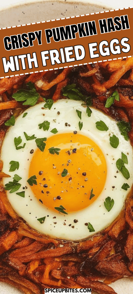 Crispy Pumpkin Hash with Fried Eggs