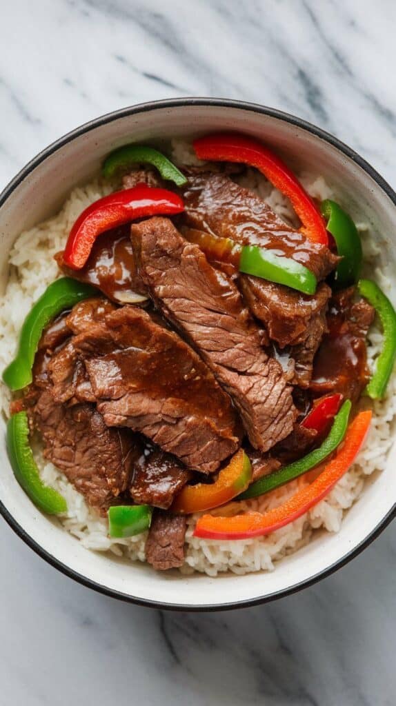 Crockpot Chinese Pepper Steak