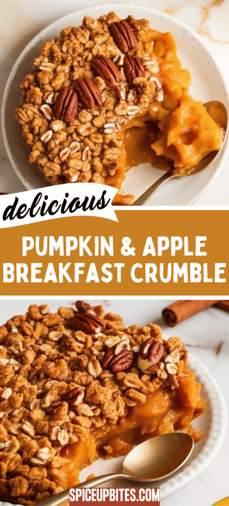 Pumpkin & Apple Breakfast Crumble