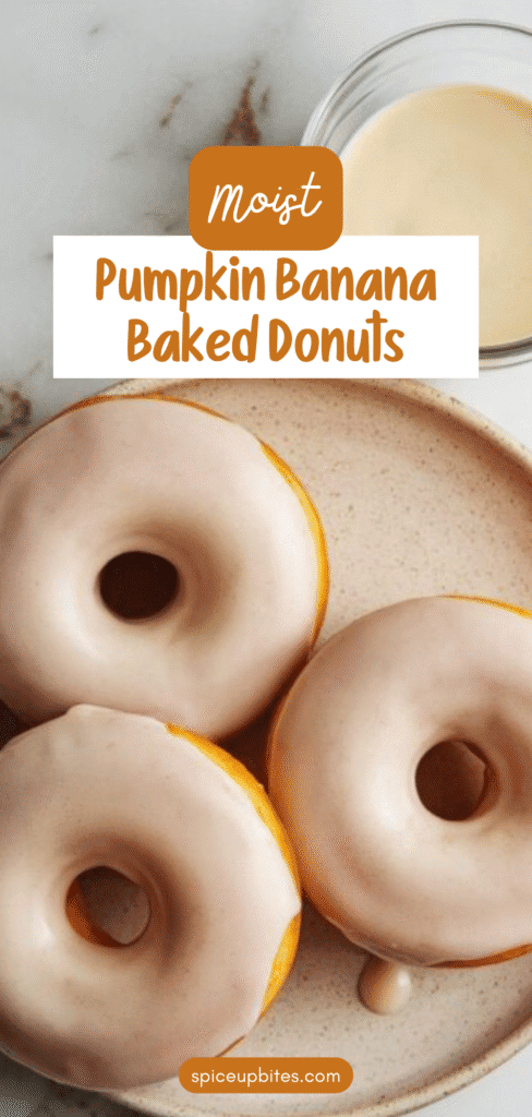 Pumpkin Banana Baked Donuts