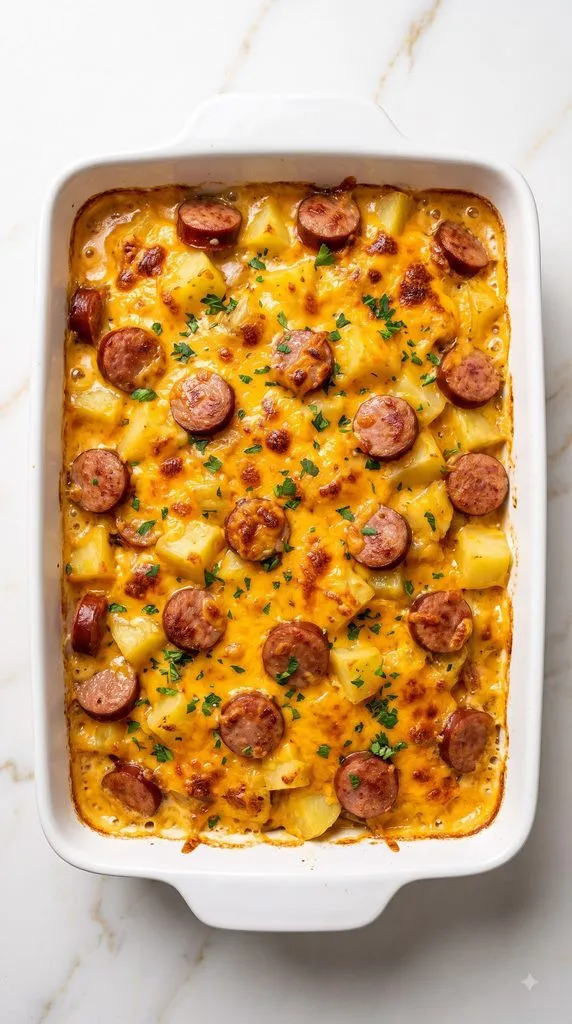 Cheesy Sausage Potato Casserole