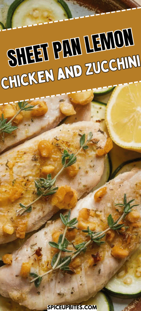 Sheet Pan Lemon Chicken and Zucchini