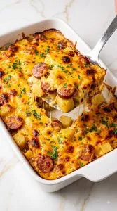 Cheesy Sausage Potato Casserole