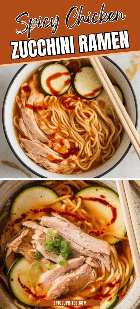 Spicy Chicken Zucchini Ramen