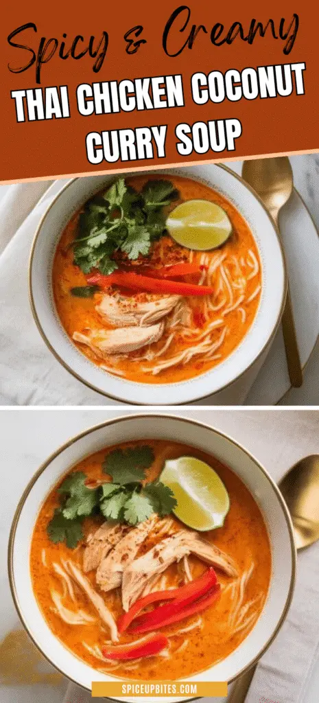 Thai Chicken Coconut Curry Soup