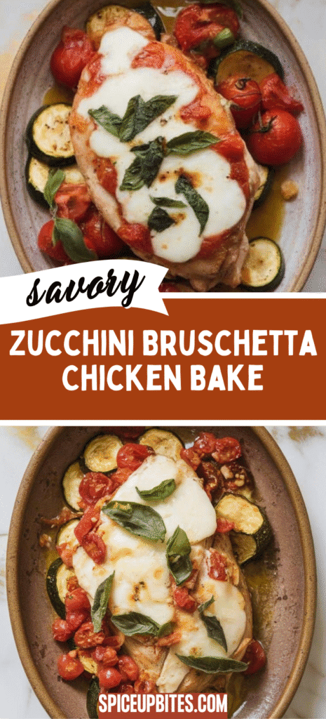 Zucchini Bruschetta Chicken Bake