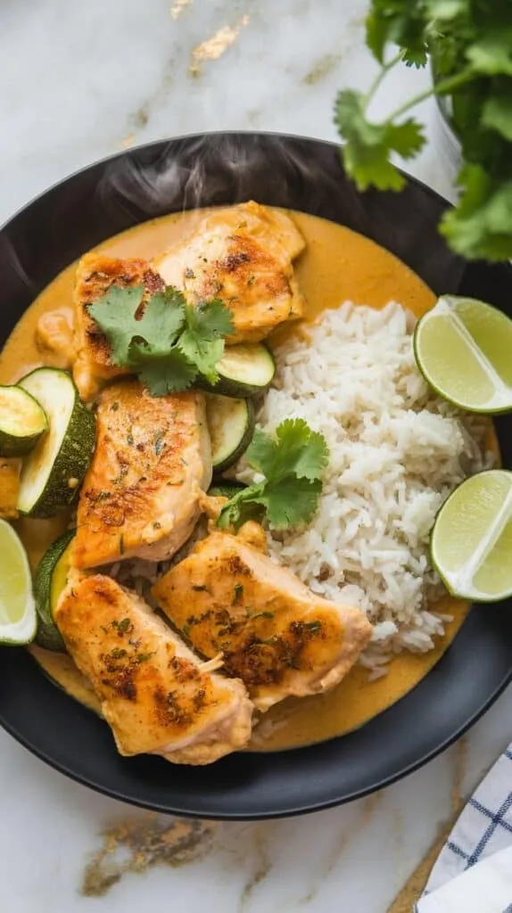 Coconut Curry Chicken with Zucchini