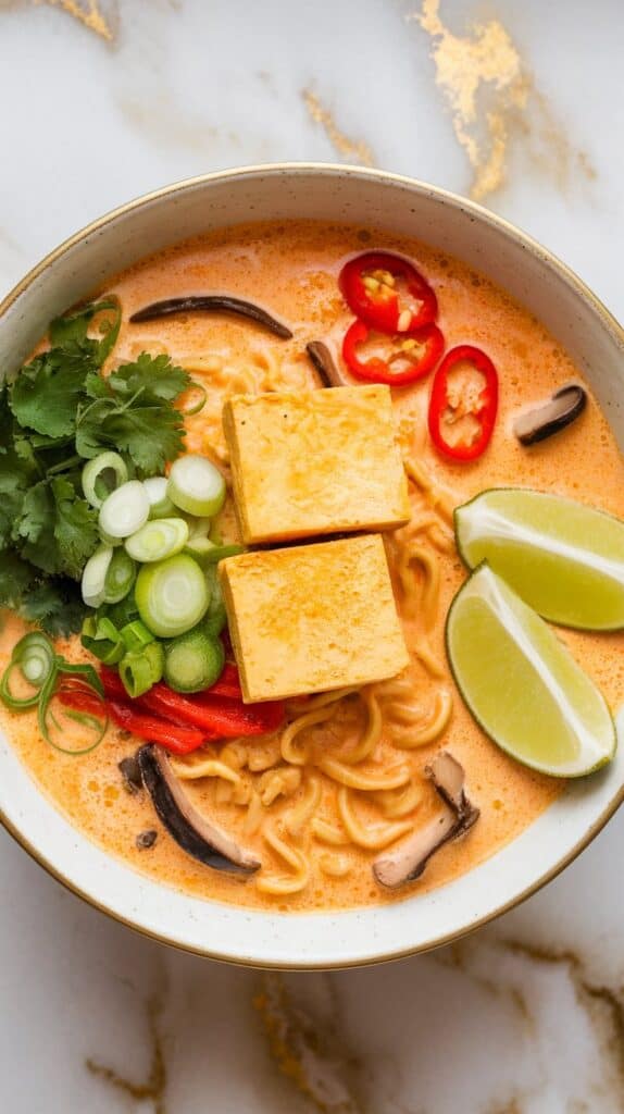 Coconut Curry Ramen with Tofu