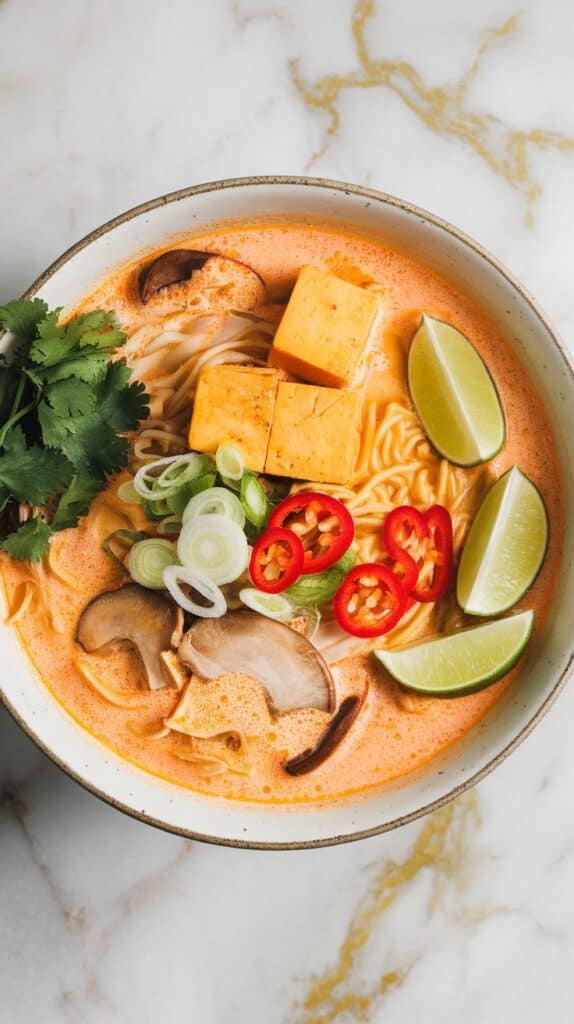 Coconut Curry Ramen with Tofu