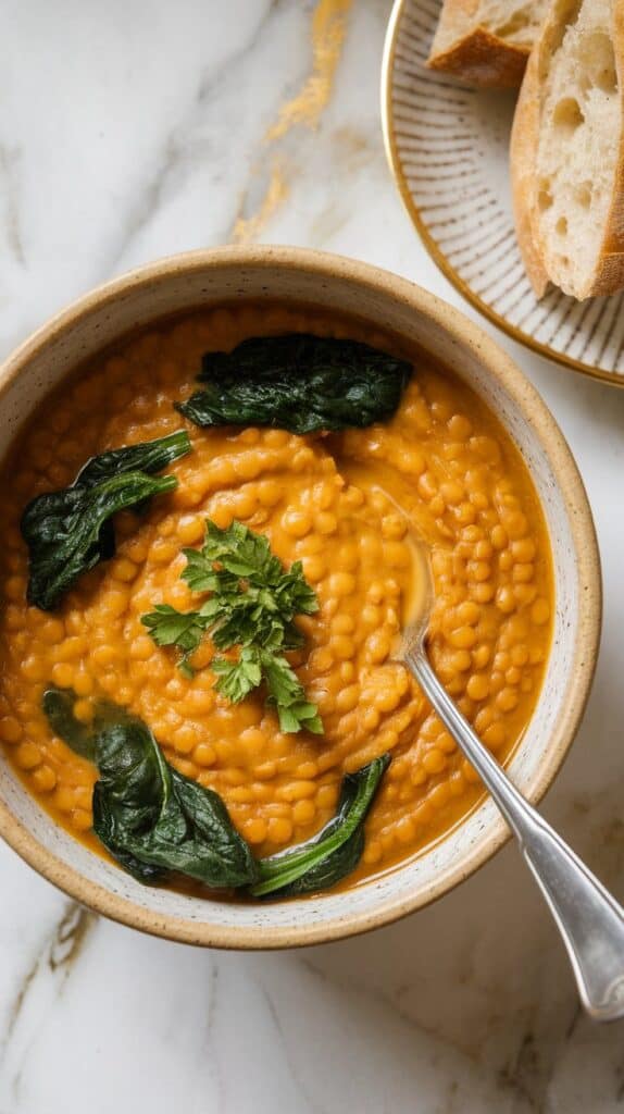 Pumpkin Lentil Protein Soup