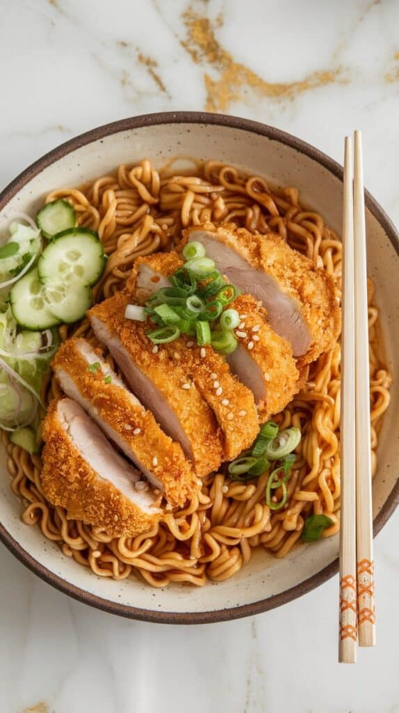 Crispy Ramen-Crusted Chicken Katsu