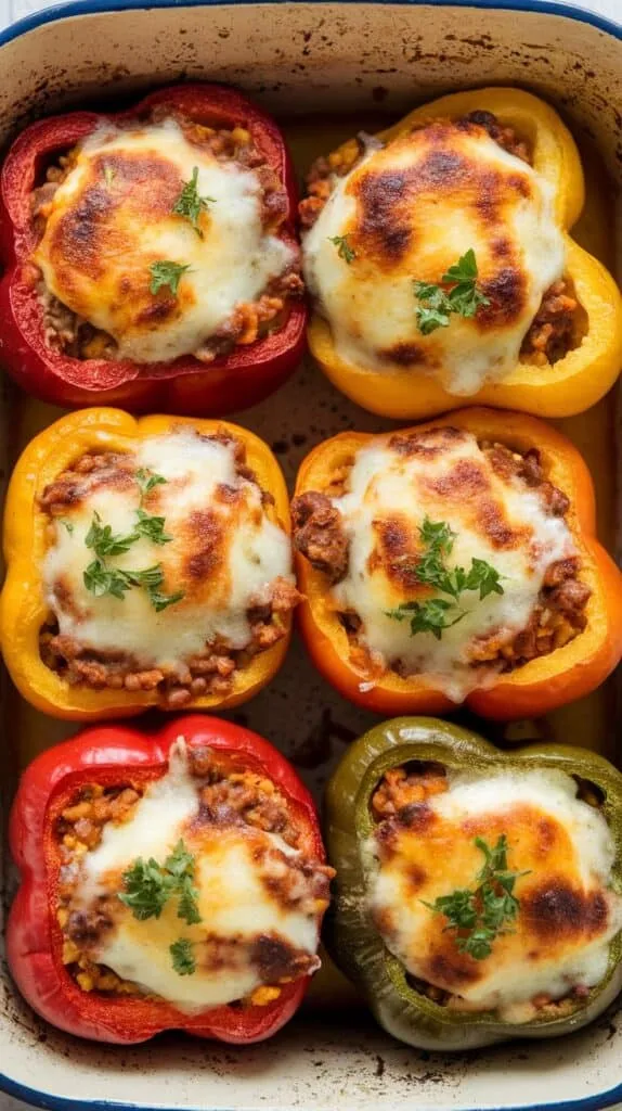 Pumpkin-Stuffed Bell Peppers