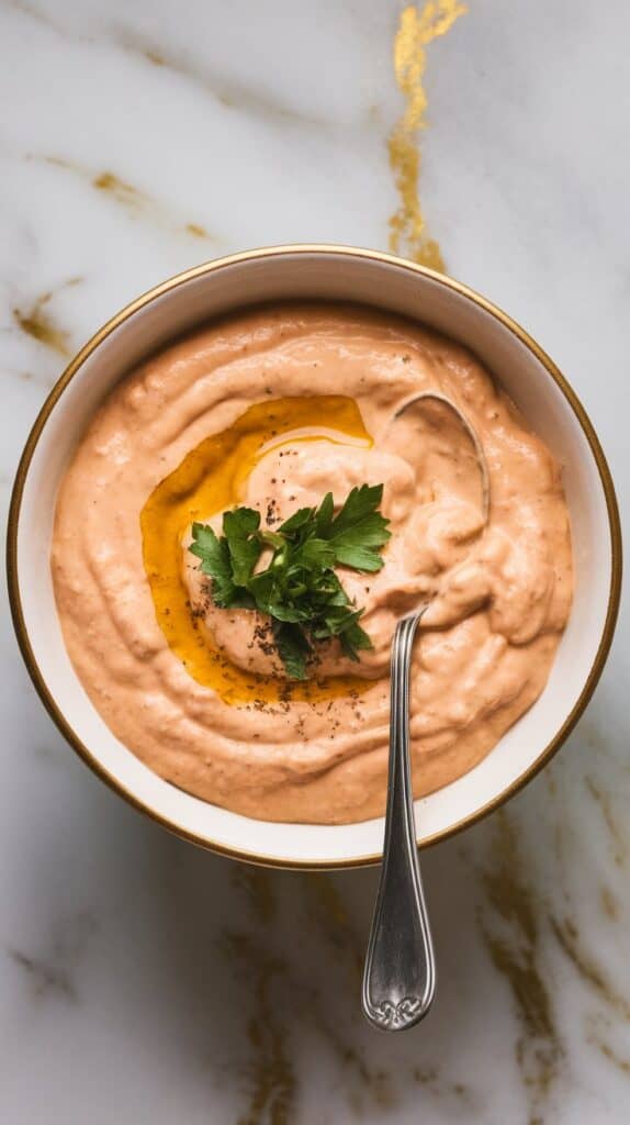 Creamy Harissa Cottage Cheese Sauce