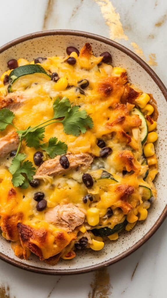 Tex-Mex Chicken Zucchini Casserole