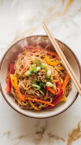 Sweet Soy Glazed Ramen Stir-Fry