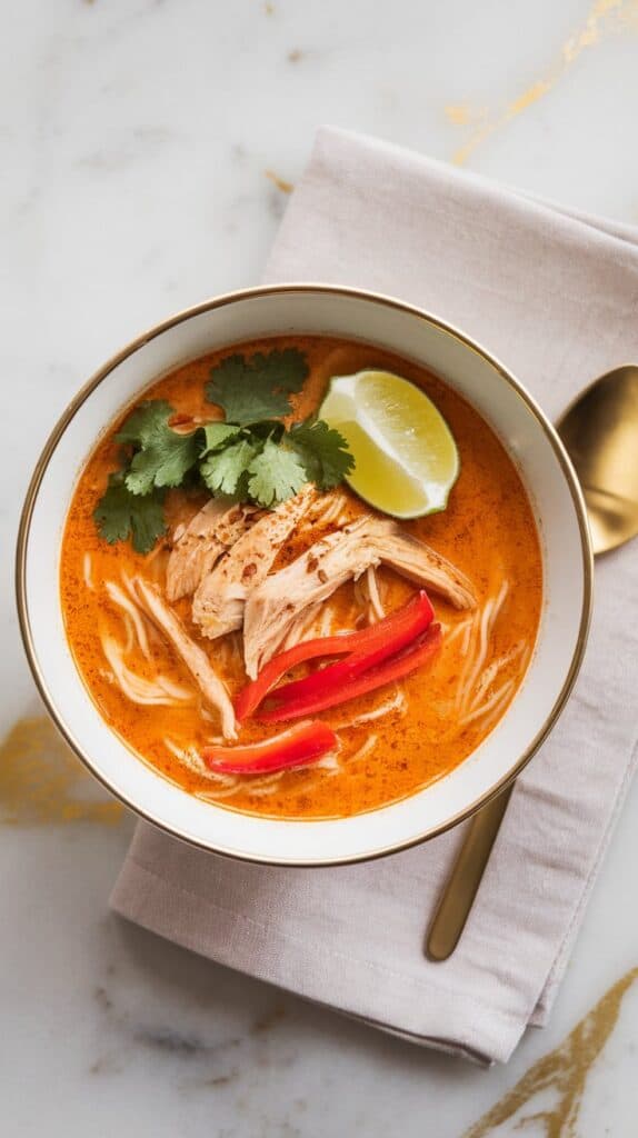 Thai Chicken Coconut Curry Soup