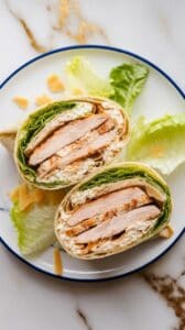 Cottage Cheese Caesar Chicken Wraps