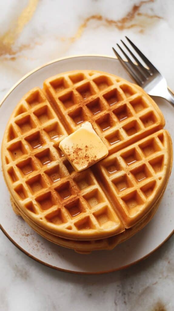 Whole Grain Pumpkin Spice Waffles