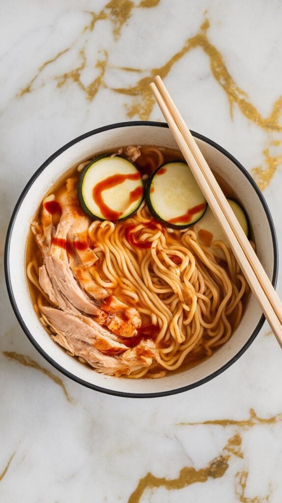Spicy Chicken Zucchini Ramen