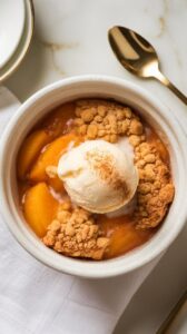 Easy Crockpot Peach Cobbler Dump Cake
