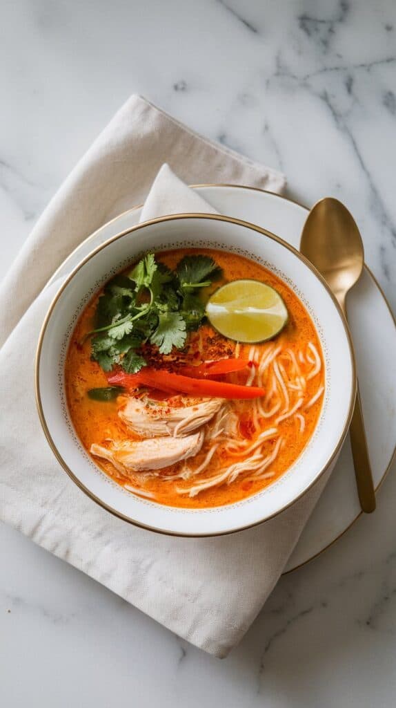 Thai Chicken Coconut Curry Soup