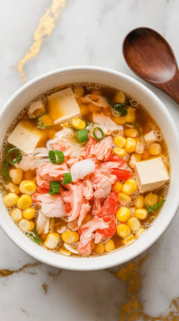 Crab & Corn Miso Soup