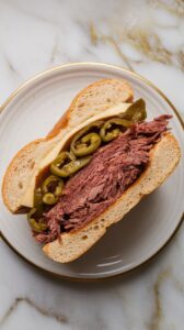 Crockpot Italian Roast Beef Sandwiches
