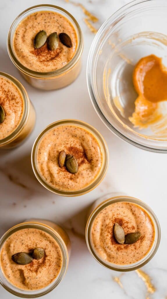 Pumpkin Almond Butter Chia Pudding