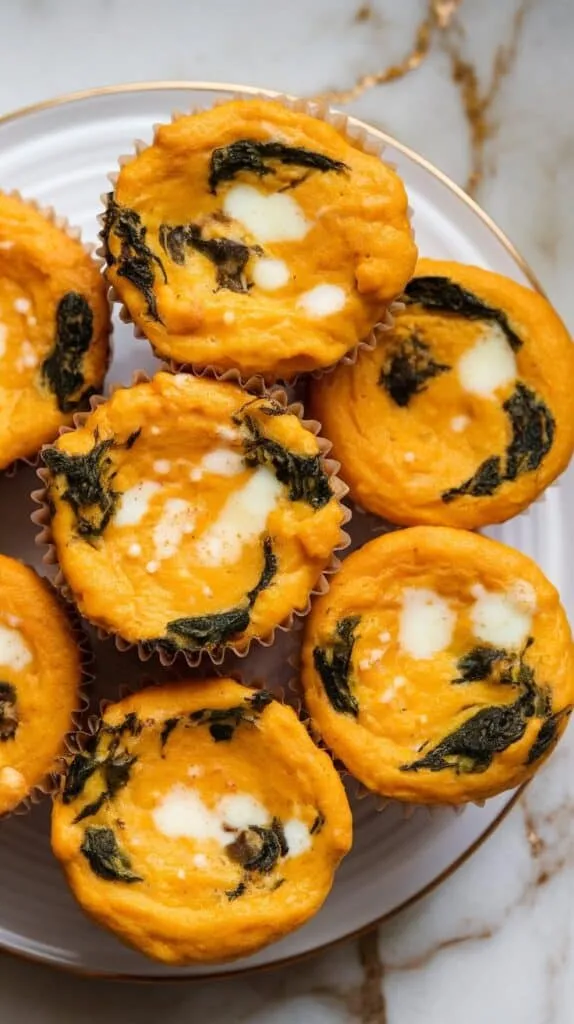 Pumpkin & Spinach Egg Muffins