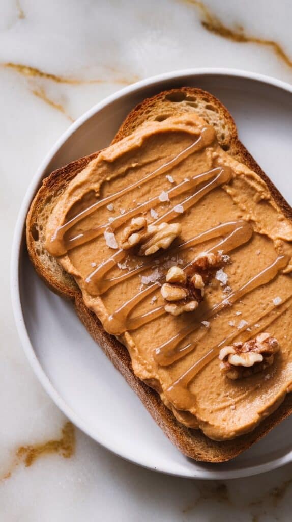 Pumpkin Spiced Cottage Cheese Toast