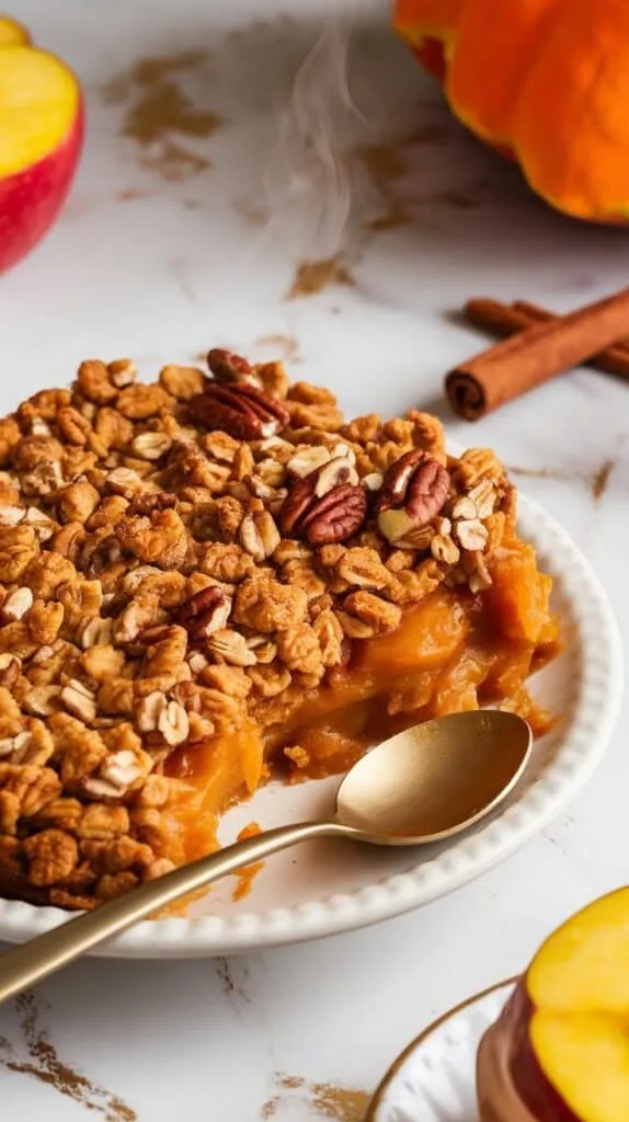 Pumpkin & Apple Breakfast Crumble