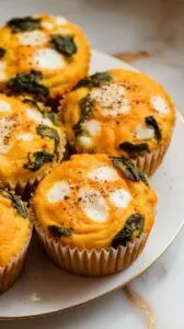 Pumpkin & Spinach Egg Muffins