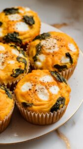 Pumpkin & Spinach Egg Muffins