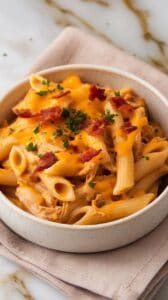 Crockpot Crack Chicken Penne Pasta