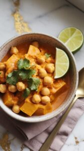 Pumpkin Thai Curry with Chickpeas