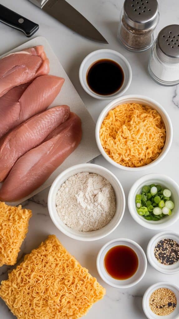 Crispy Ramen-Crusted Chicken Katsu