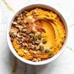 Pumpkin Whipped Cottage Cheese Breakfast Bowl