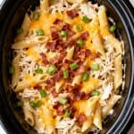 Crockpot Crack Chicken Penne Pasta