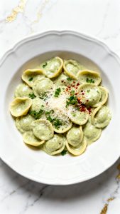 Cottage Cheese Pesto Sauce